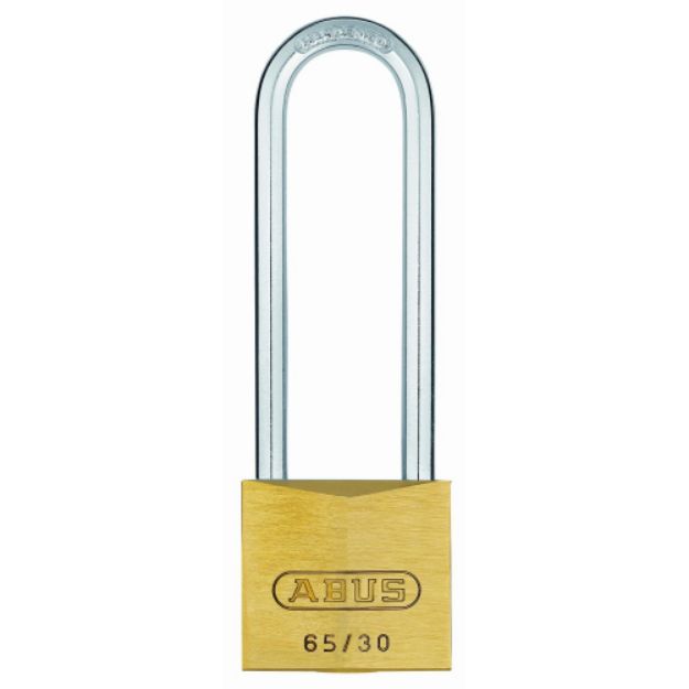 ABUS 65 SERIES BRASS 30MM PADLOCK 63MM SHACKLE KD CD