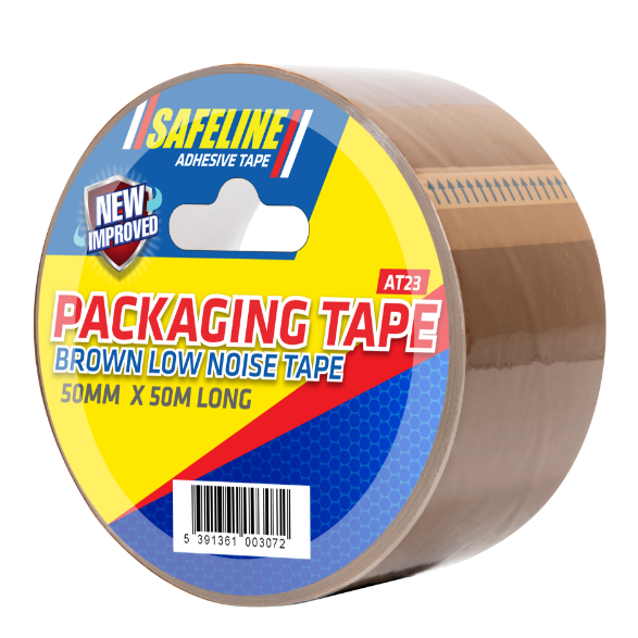 50MM X 50M BROWN LOW NOISE PACKAGING TAPE