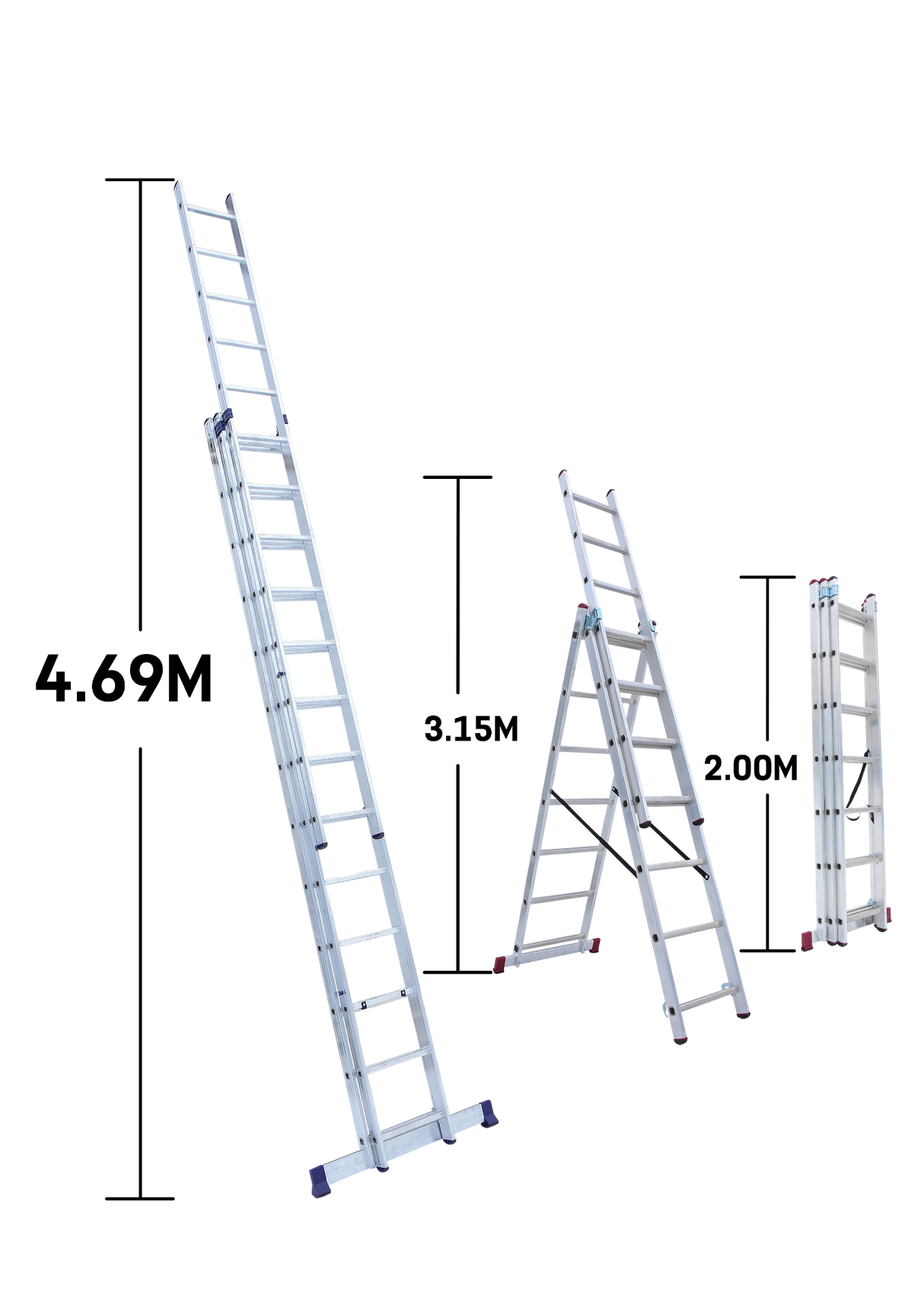 SAFELINE 3 X7 EXTENDABLE MULTI PURPOSE LADDER