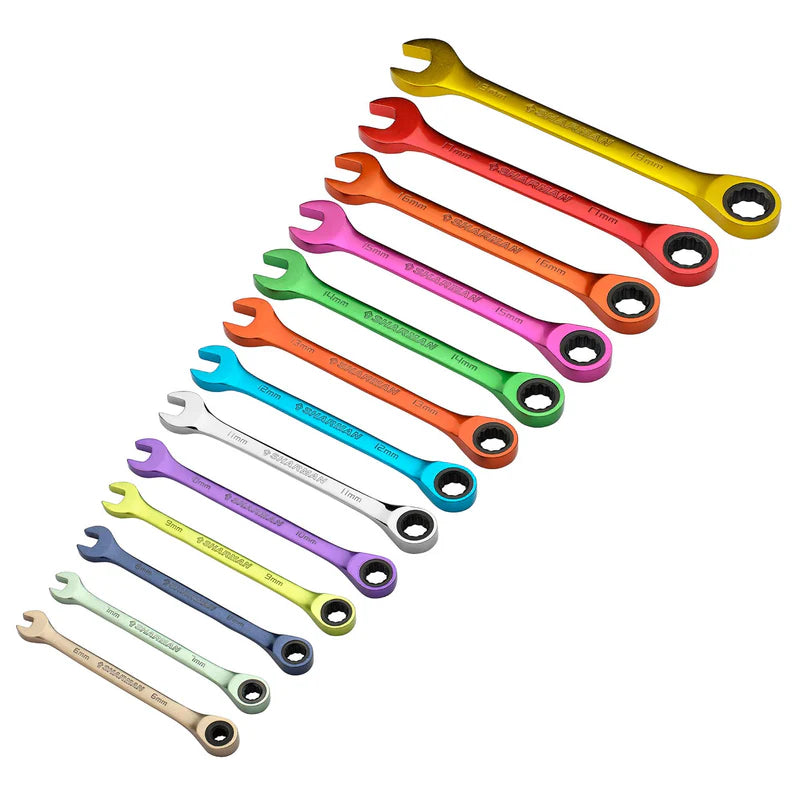 DRAPER HI-TORQ® METRIC RATCHET COMBINATION SPANNER SET
