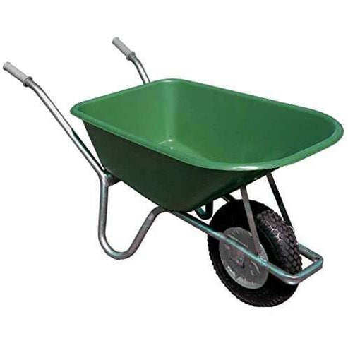 PROBUILD 100L GREEN PVC GARDEN WHEELBARROW
