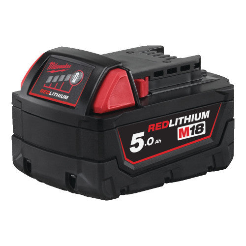 MILWAUKEE M18 REDLITHIUM-ION BATTERY - 5.0AH M18B5