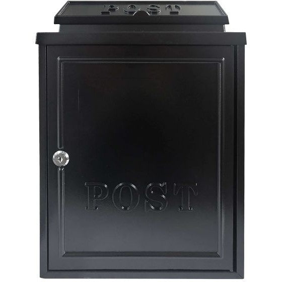 MANOR BLACK CAST ALUMINIUM POSTBOX