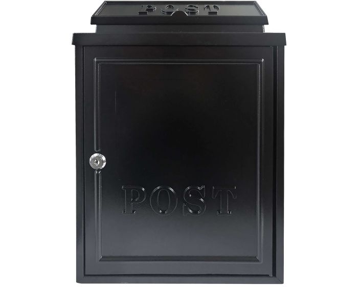 MANOR BLACK CAST ALUMINIUM POSTBOX