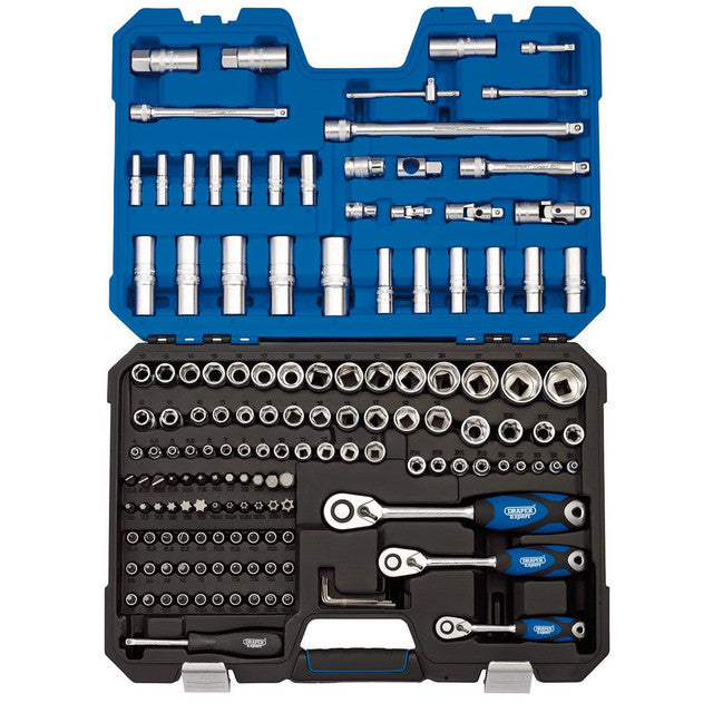 DRAPER EXPERT METRIC SOCKET SET, 1/4", 3/8" AND 1/2" SQ. DR. (149 PIECE)