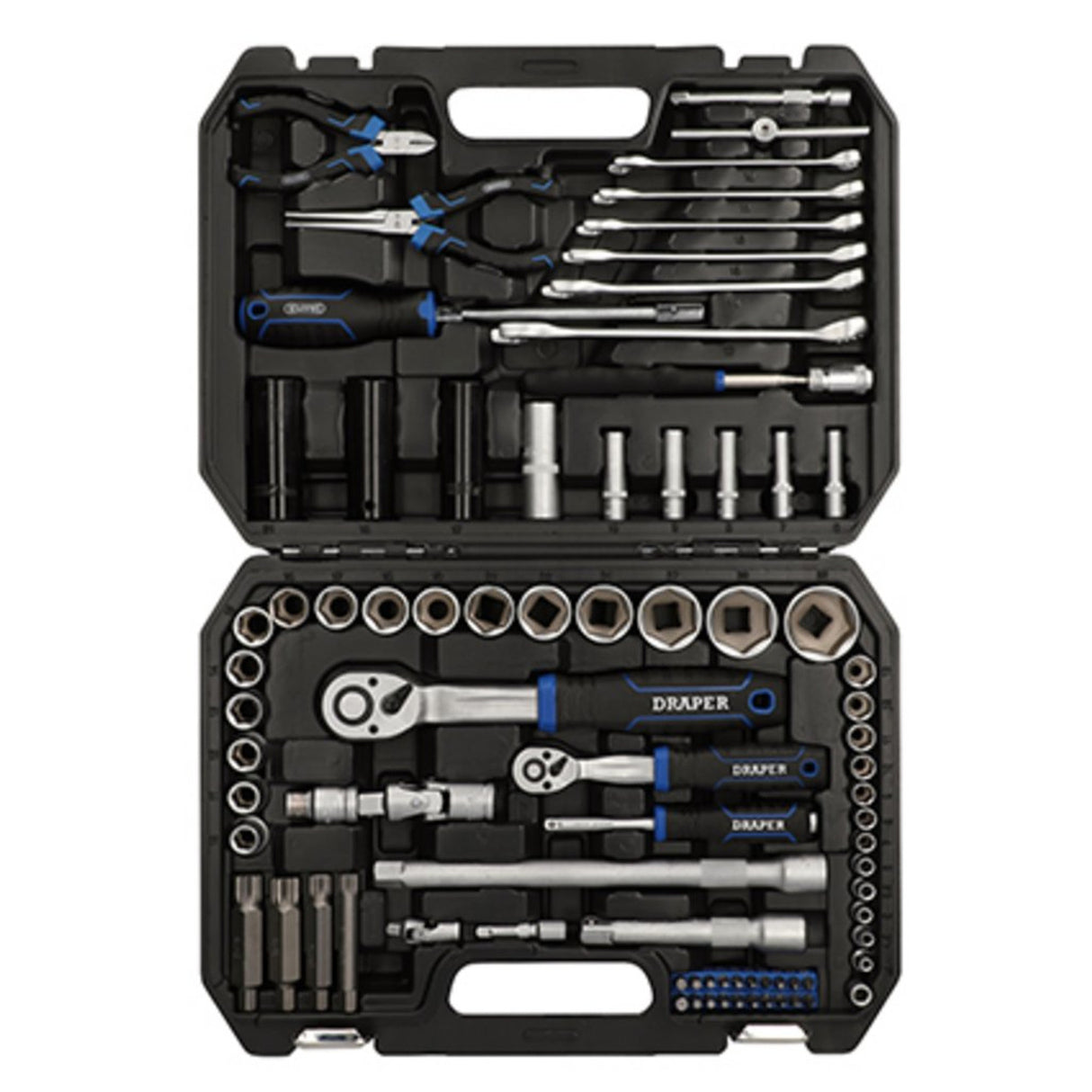 DRAPER HI-TORQ® METRIC SOCKET SET, 1/4" & 1/2" SQ. DR. (83 PIECE)
