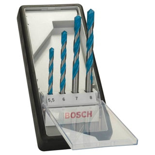 BOSCH 4 PCE MULTI CONSTRUCTION SET 5.5MM 6MM 7MM 8MM