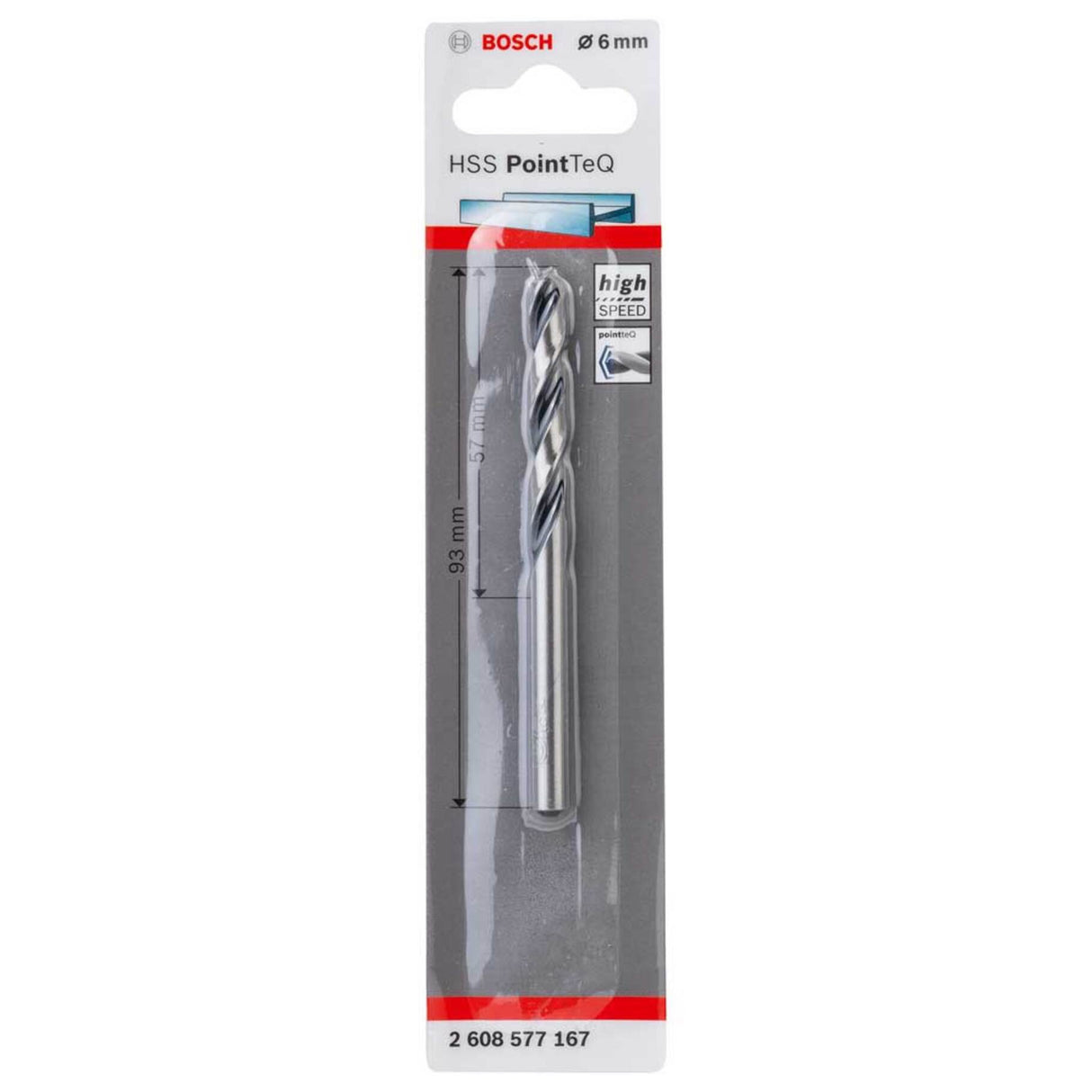 BOSCH HSS POINTTEQ DRILL BIT 6MM