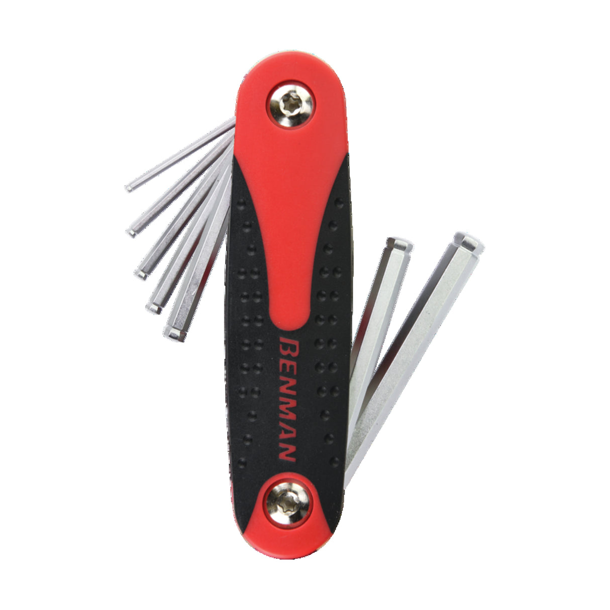 BENMAN FOLDING TURBALL HEX KEY WRENCH SET 7 PCS, SIZE (1.5-2-2.5-3-4-5-6)