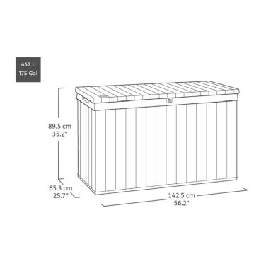 KETER VENETIAN STORAGE BOX 175 G - GREY