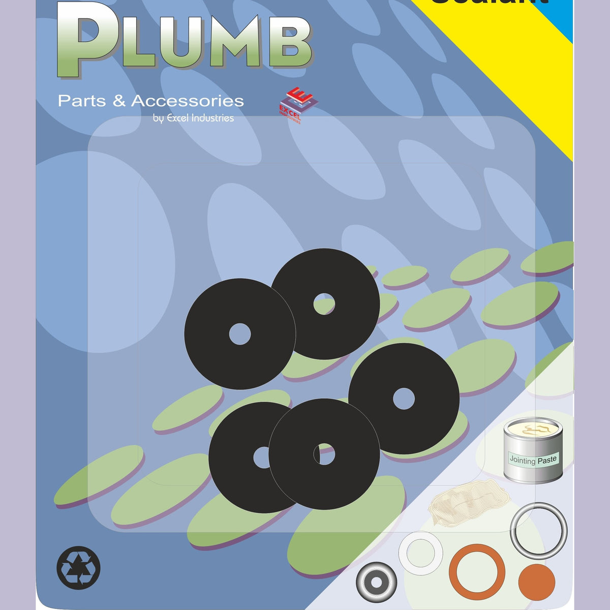 EASY PLUMB 1/2" FLAT TAP WASHERS 5PK