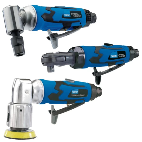 DRAPER AIR TOOL BUNDLE - DIE GRINDER, AIR RATCHET + AIR SANDER