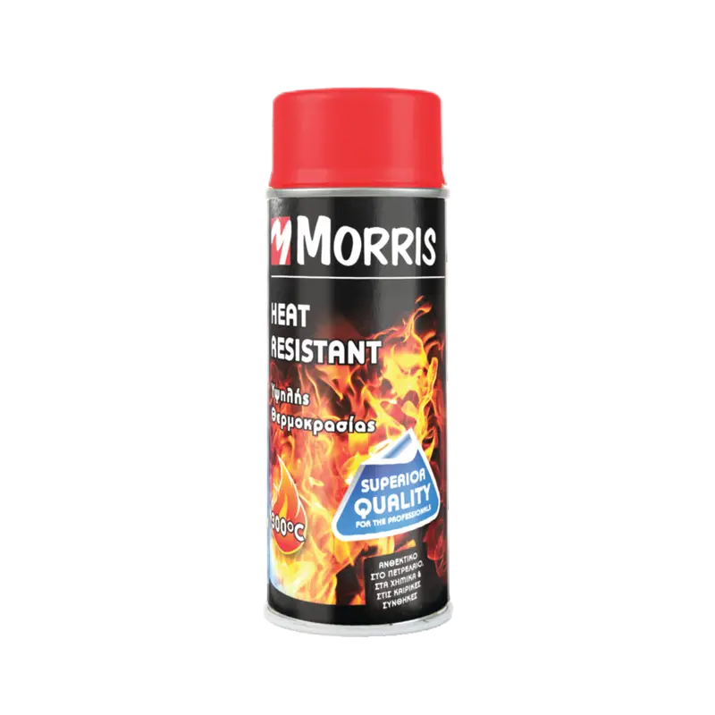 COLOR SPRAY, HEAT RESISTANT LACQUER RED, MORRIS 400 ml