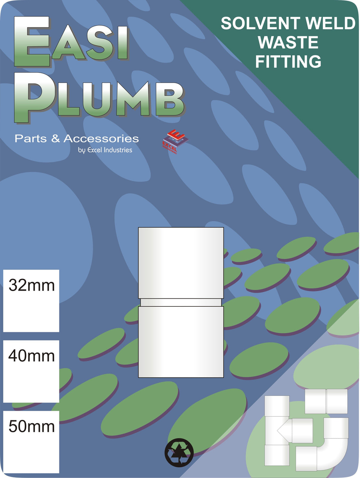 Easy Plumb 40mm White Waste Coupling