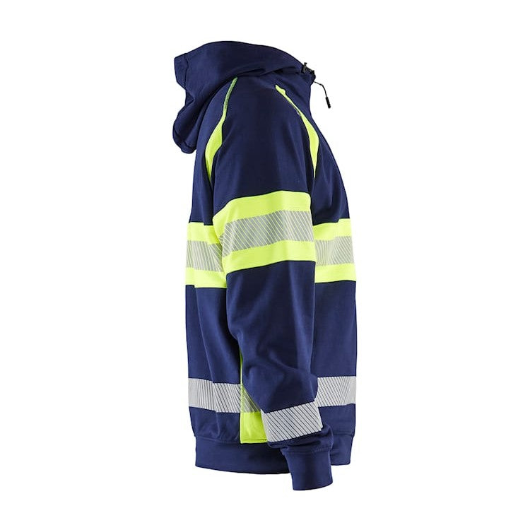 BLAKLADER HI-VIS HOODIE NAVY BLUE/HI-VIS YELLOW - Watson Hire