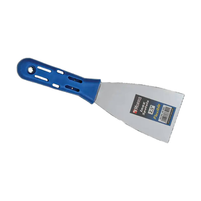 FLEXIBLE WALL INOX SCRAPER, PLASTIC HANDLE, MORRIS, 2.0'' (50mm)