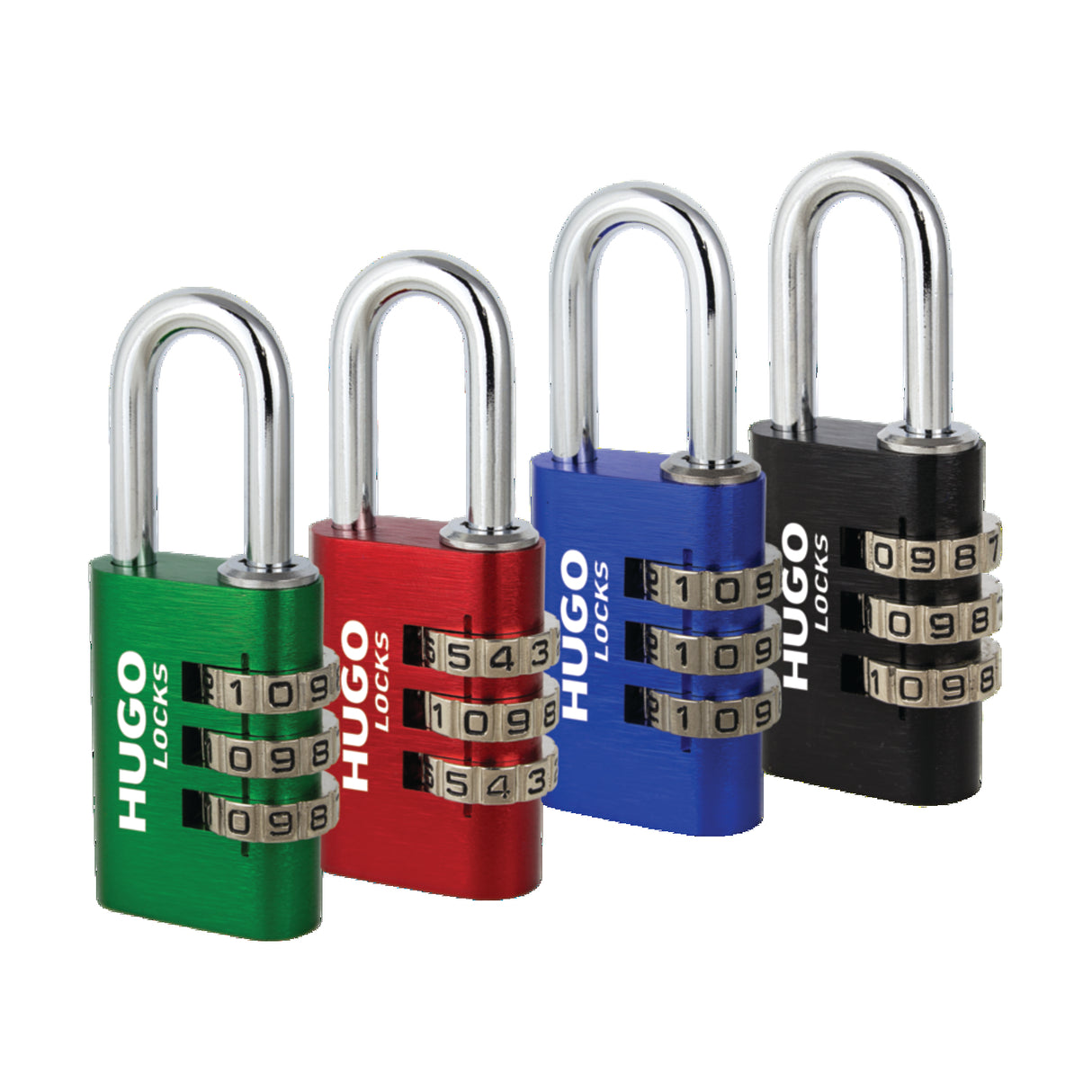 COMBINATION PADLOCK HUGO PA 30 ALUMIN RED