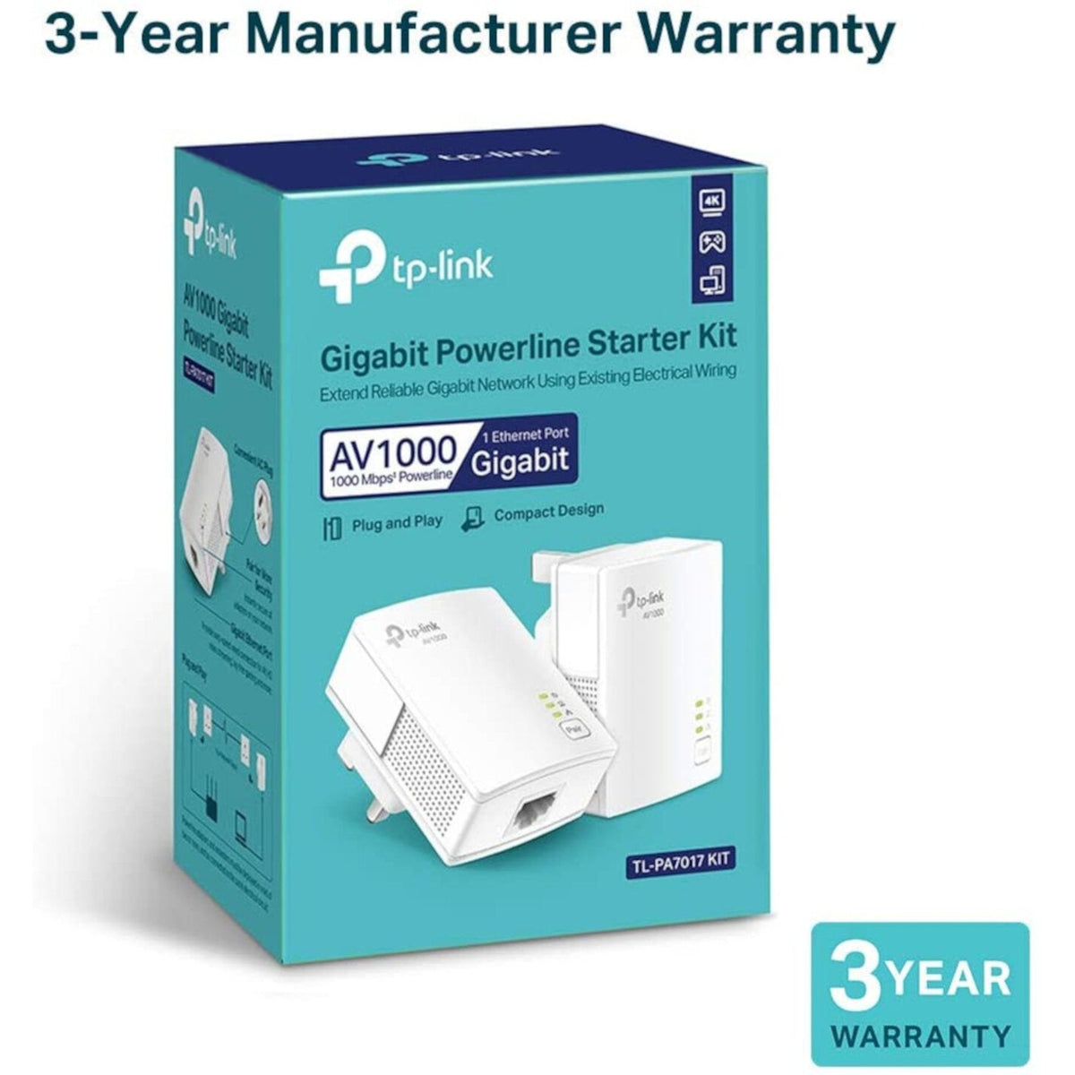TP LINK AV1000 POWERLINE STARTER KIT
