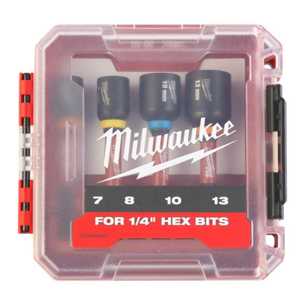 MILWAUKEE 4 PIECE MAG SHW IMPACT DUTY NUT DRIVER SET
