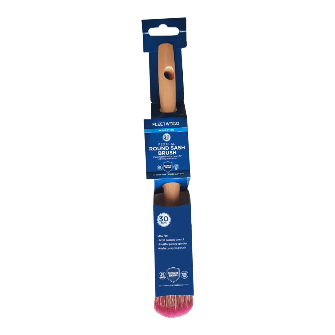 FLEETWOOD 30MM RED HEAD ROUND SASH BRUSH