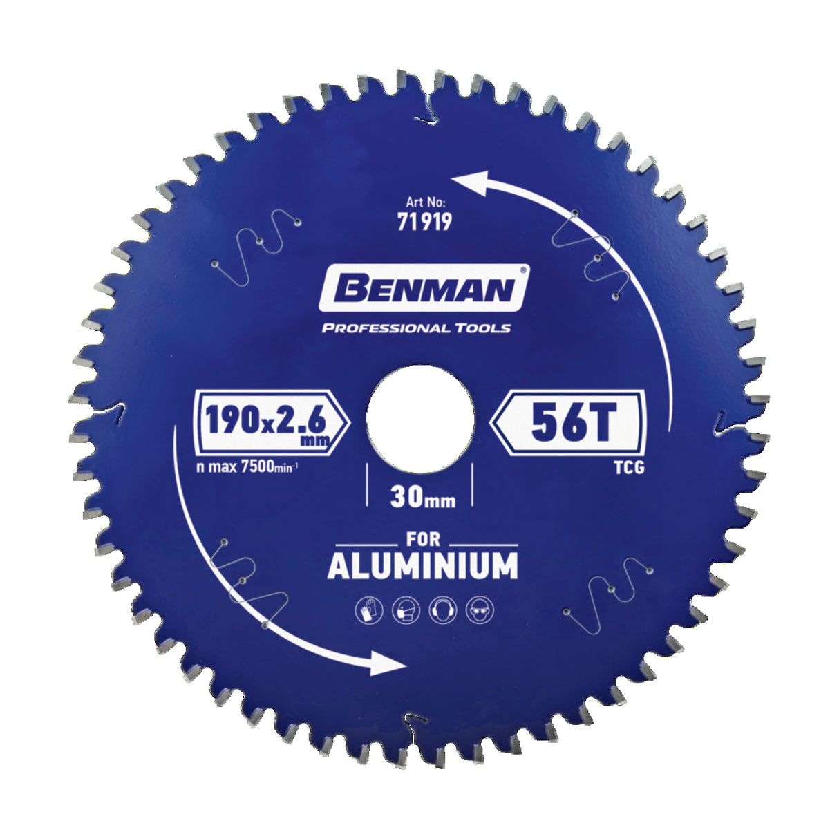 BENMAN CIRCULAR SAW BLADE ALUMINUM FOR MITER SAW