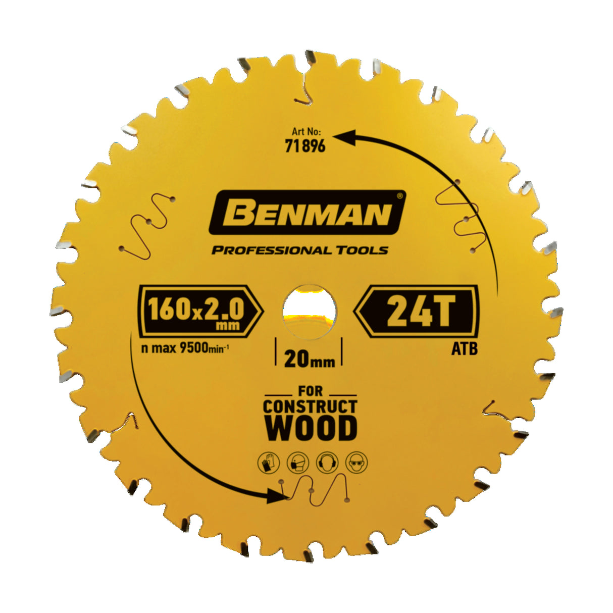 CIRCULAR SAW BLADE CONSTRUCT WOOD FOR CIRCULAR SAW 190x2.0mm/30mm 24T
