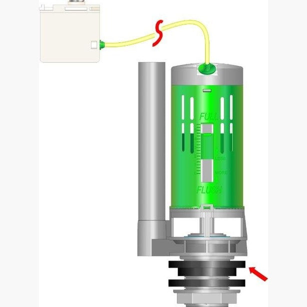 EASY PLUMB BUTTON/CABLE OPERATED DUAL FLUSH VALVE