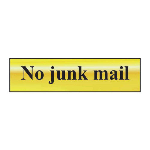 No junk mail - POL (200 x 50mm)