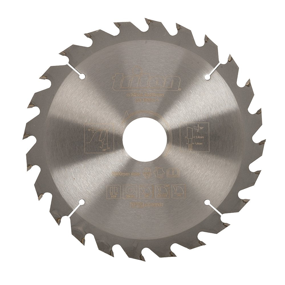 TRITON SAW BLADE 165X30MM 24T