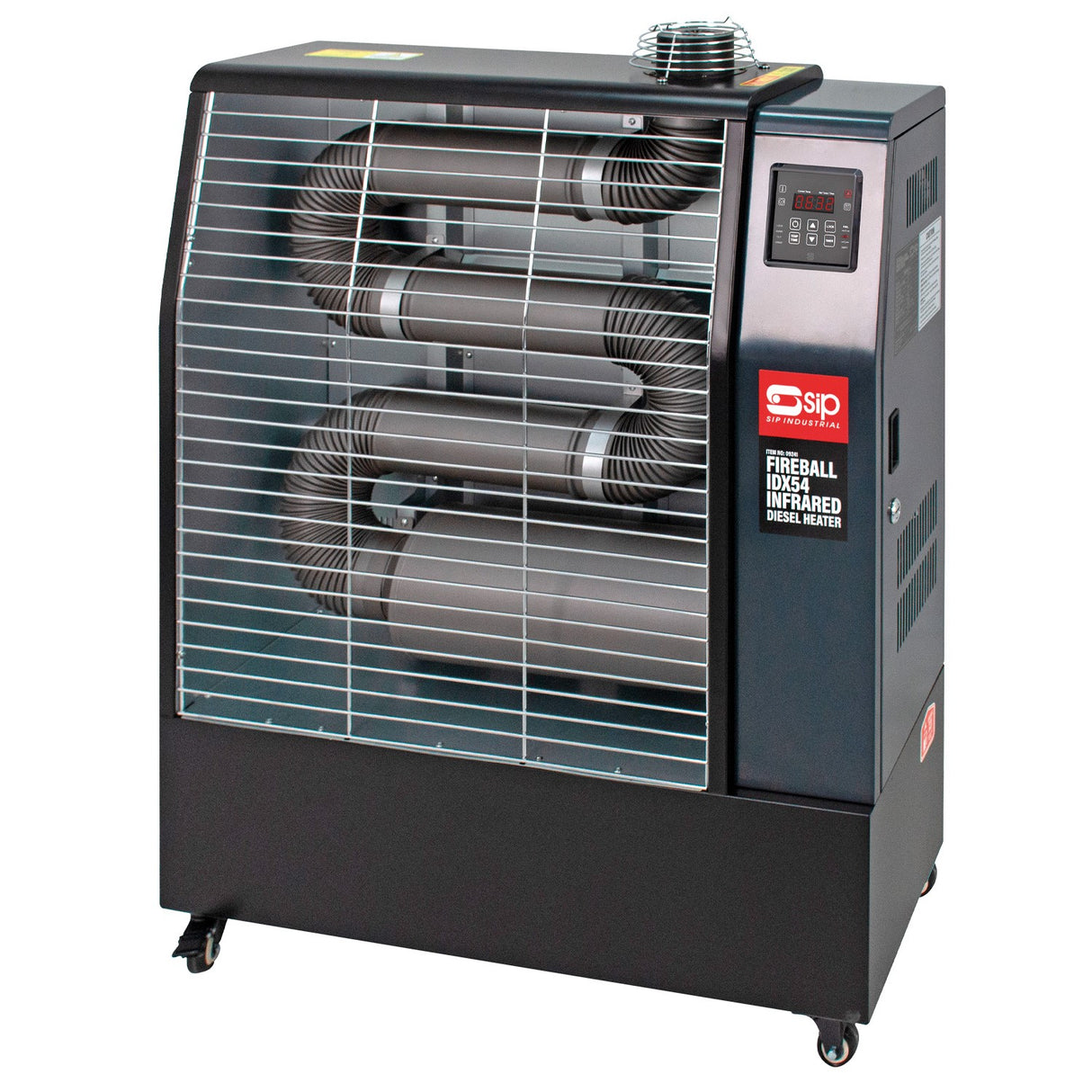 SIP FIREBALL IDX54 INFRARED DIESEL HEATER WITH 3PC FLUE KIT
