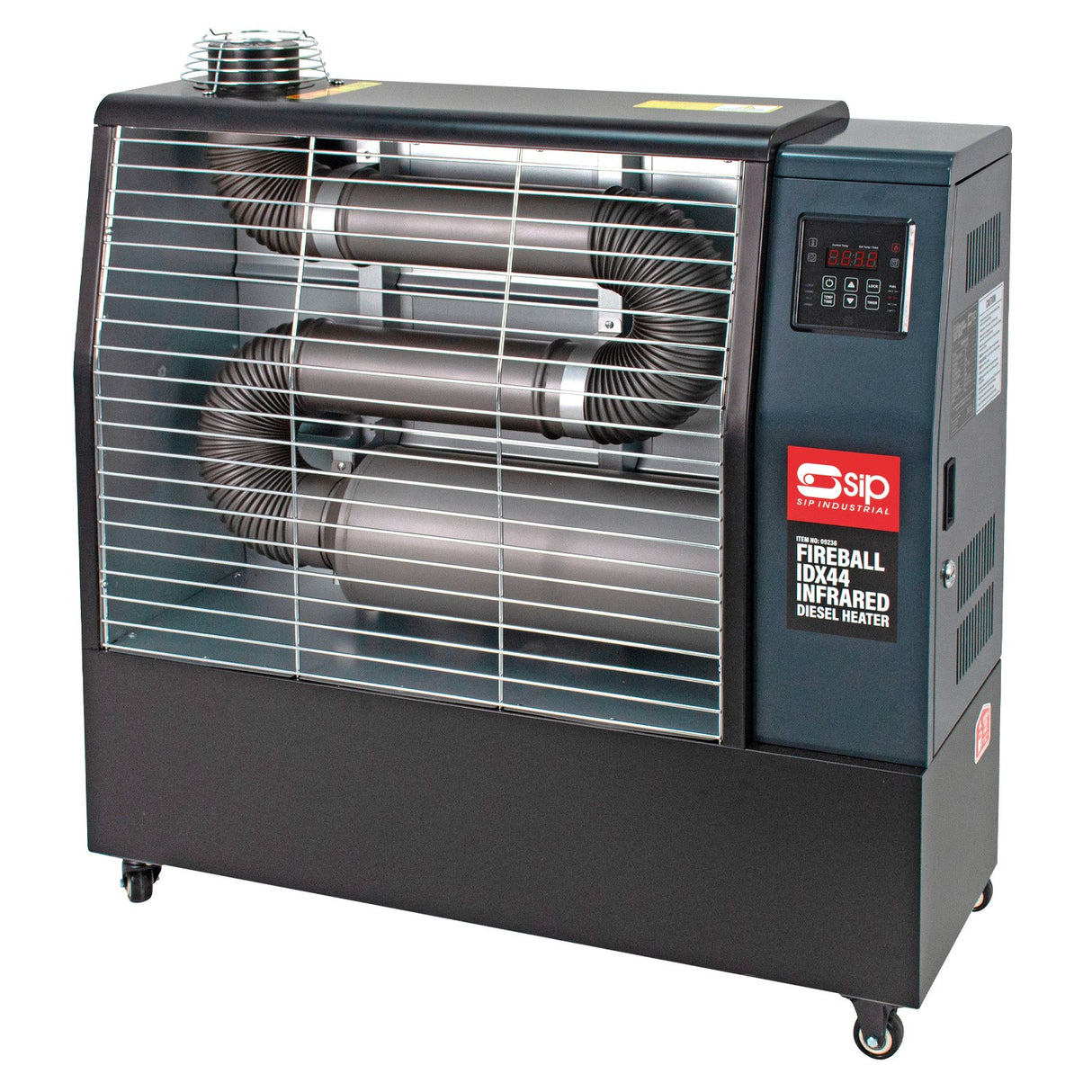 SIP FIREBALL IDX44 INFRARED DIESEL HEATER WITH 3PC FLUE KIT