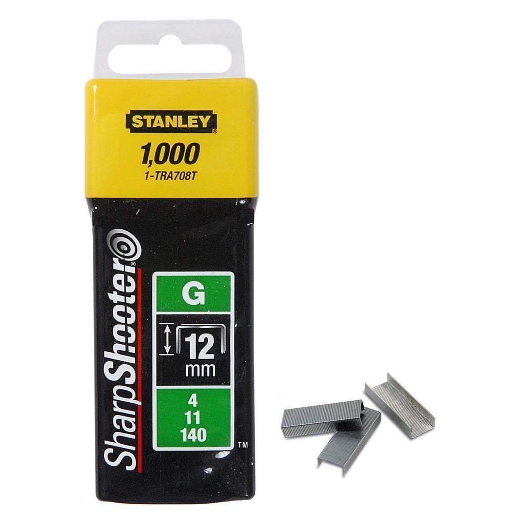 STANLEY® TRA708T Heavy-Duty Staples 12mm (Pack 1000) - Watson Hire