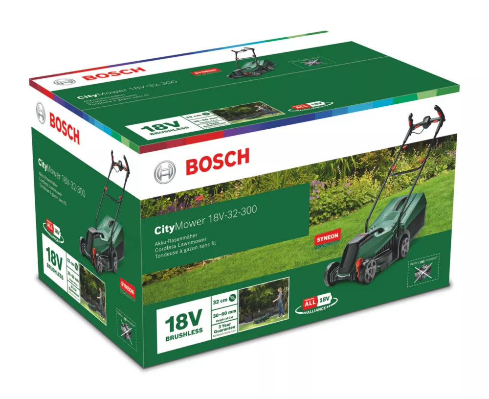 BOSCH CITYMOWER 18 32CM CORDLESS MOWER