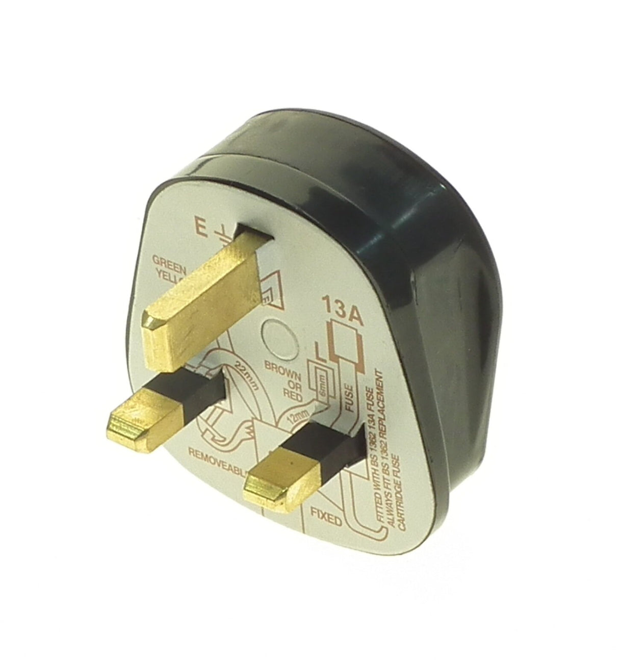 POWERMASTER 13A PLUG TOP RUBBERISED