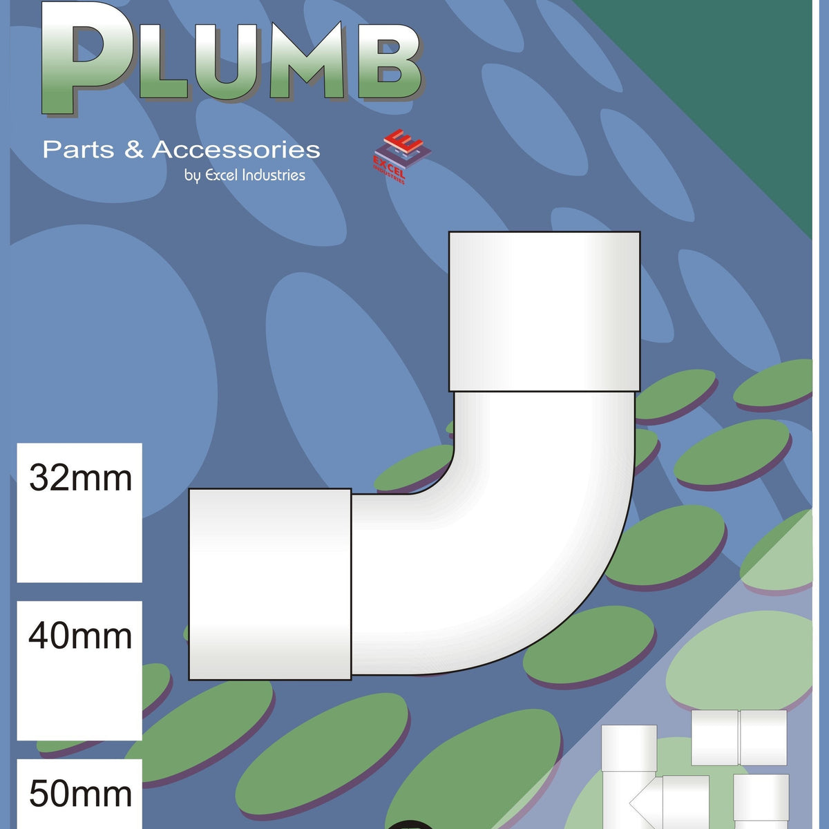 Easy Plumb 32mm White Waste Swept Elbow