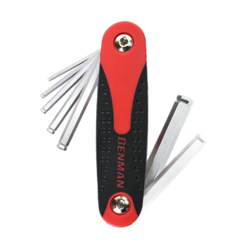 BENMAN FOLDING TURBALL HEX KEY WRENCH SET 7PCS