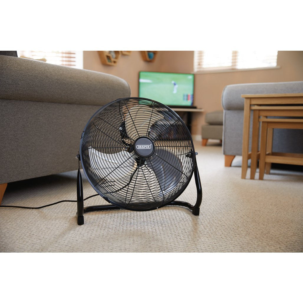 DRAPER 230V FLOOR FAN, 16"/400MM, 100W