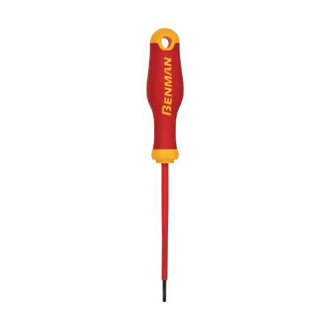 BENMAN INSULATED SCREWDRIVER SLOTTED, 6,5X150MM,