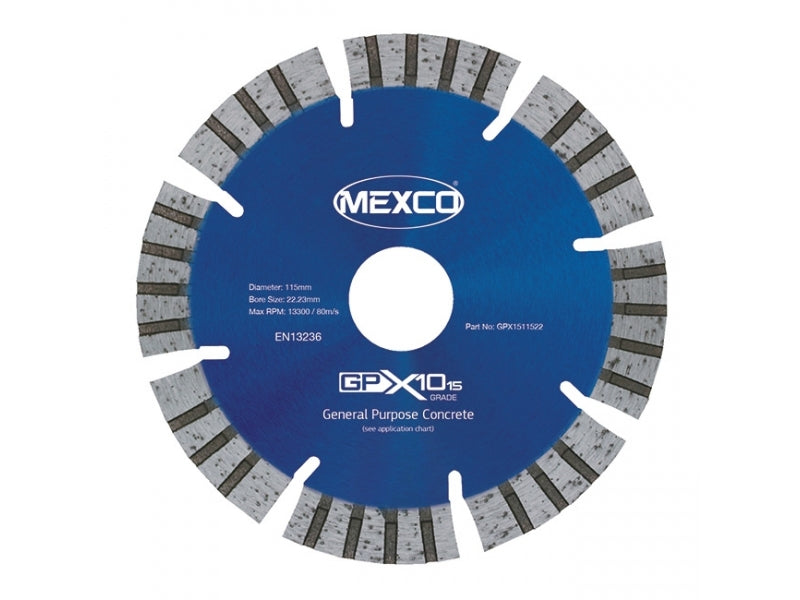 MEXCO 115MM CONCRETE X15 GRADE 15MM SEG HEIGHT