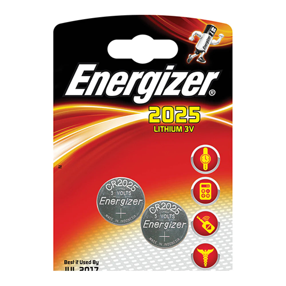 ENERGIZER LITHIUM BATTERY CR2025 (2PK)