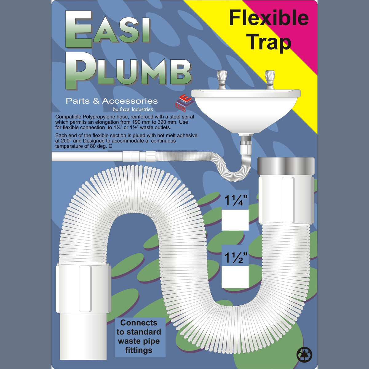 Easy Plumb 11/4" Flexible Trap