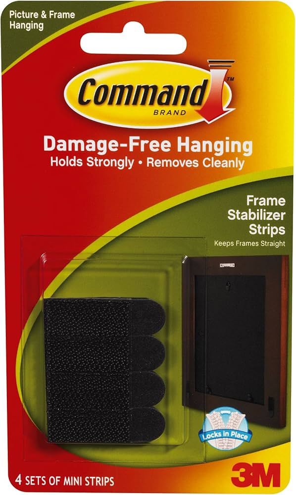 COMMAND FRAME STABILIZER STRIPS 4 PACK