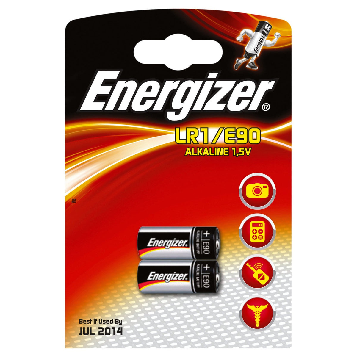ENERGIZER LR1 / E90 ALKALINE BATTERY 2 PACK