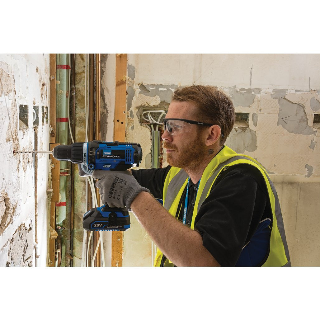 DRAPER STORM FORCE® 20V COMBI DRILL, 2 X 2.0AH BATTERIES, 1 X CHARGER