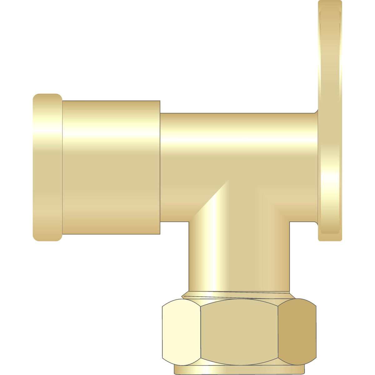 Easy Plumb 3/4" Brass Compression Elbow