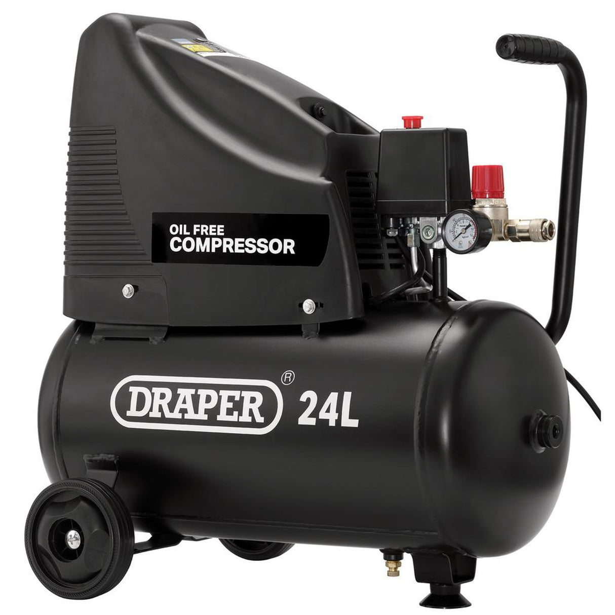 DRAPER 230V 24L OIL FREE COMPRESSOR AND AIR TOOL KIT