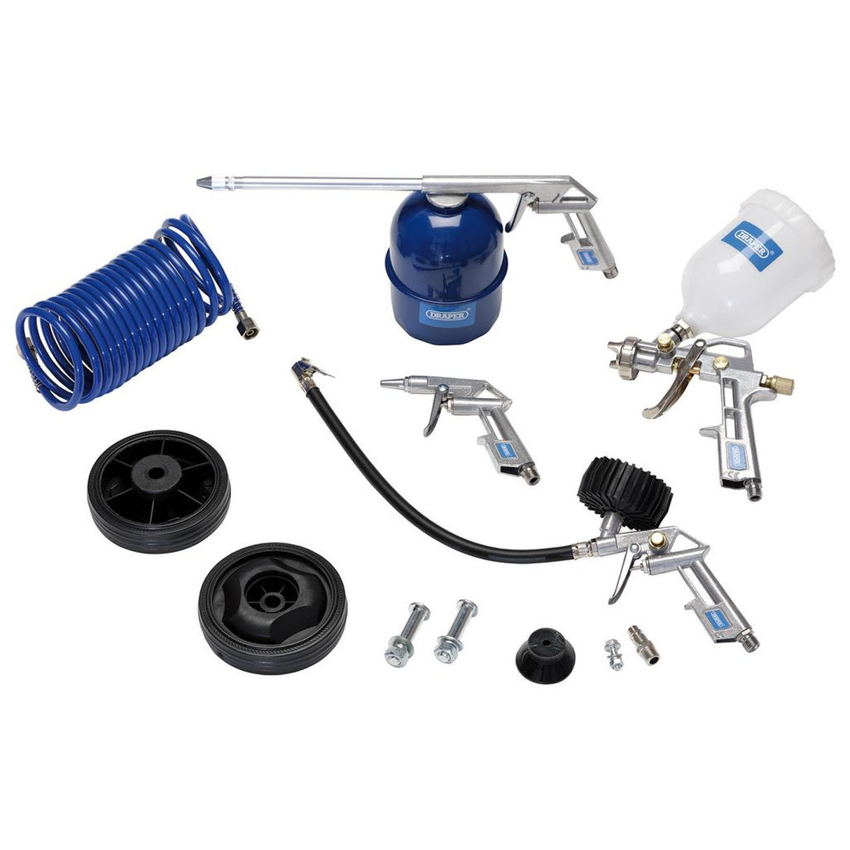 DRAPER 230V 24L OIL FREE COMPRESSOR AND AIR TOOL KIT