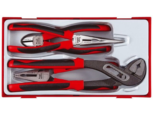 TENG TOOL PLIER SET TPR GRIP 4 PIECES