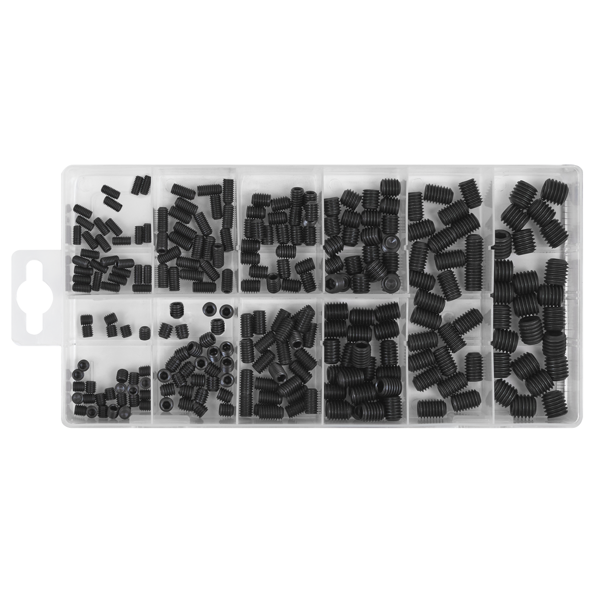 SEALEY GRUB SCREW ASSORTMENT 250PC