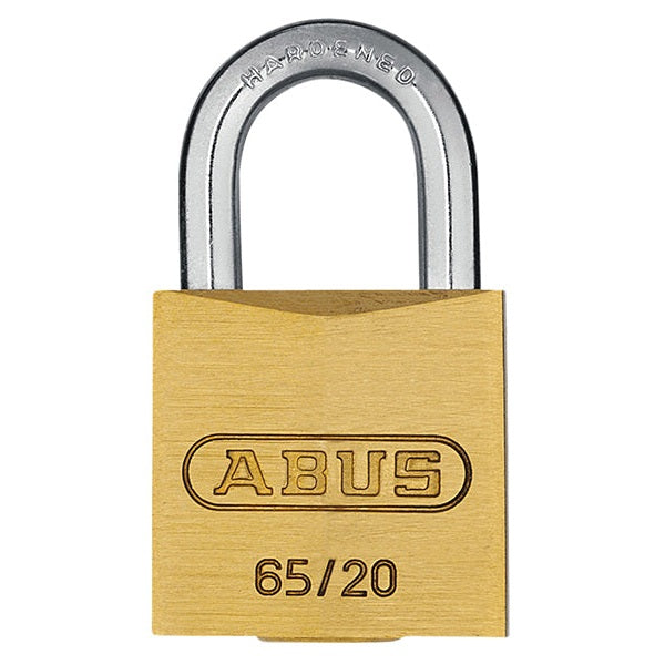 ABUS Mechanical 65/20mm Brass Padlock Carded